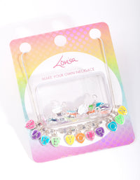 Kids Make Your Own Rainbow Necklace - link has visual effect only