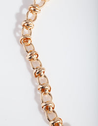 Gouden dikke schakelketting - link has visual effect only