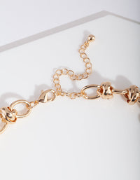 Gouden dikke schakelketting - link has visual effect only