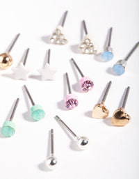 Gold Fun Cute Earring 8 Pack - link has visual effect only