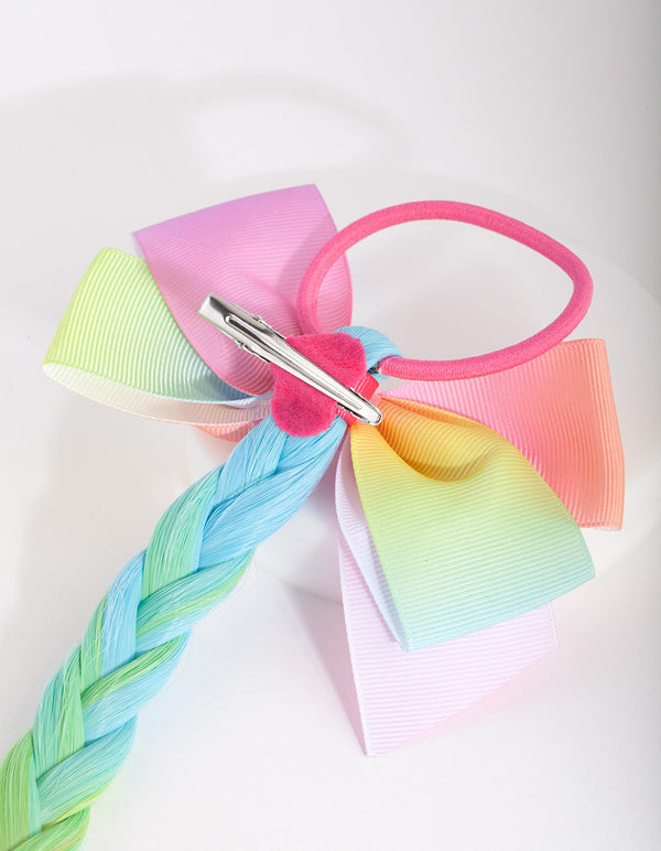 Kids Rainbow Fake Hair Tie