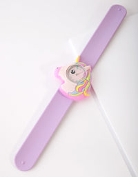 Kids Unicorn Slap Band Watch - link has visual effect only