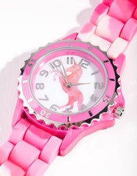Kids Pink Unicorn Linked Watch - link has visual effect only