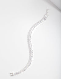 Cubic Zirconia Baguette Tennis Bracelet - link has visual effect only