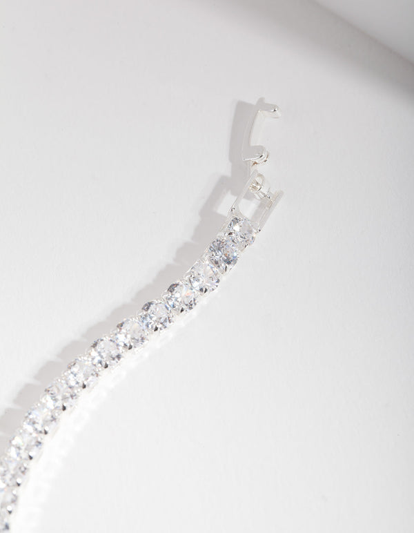 Cubic Zirconia Baguette Tennis Bracelet