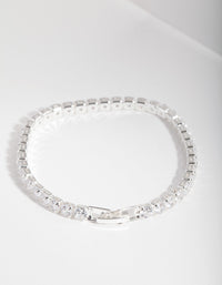 Cubic Zirconia Baguette Tennis Bracelet - link has visual effect only