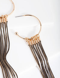 Gold Cutchain Drop Earrings - link has visual effect only