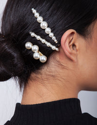 Gold Multi Pearl Pin 4 Pack - link has visual effect only