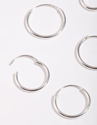 Sterling Silver Classic Hoop 3 Pack - link has visual effect only
