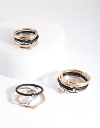 Mixed Metal Ring Stack 14 Pack - link has visual effect only