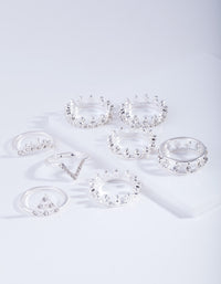 Silver Royal Diamante Ring Pack - link has visual effect only