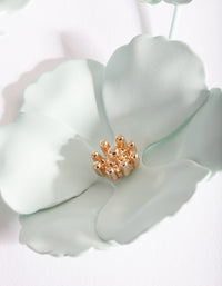 Blue Flower Wrap Earrings - link has visual effect only