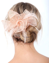 Blush Flower Feather Haarkam - link has visual effect only