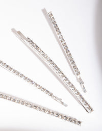 Rhodium Diamante Pin 4 Pack - link has visual effect only