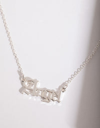 Silver Angel Necklace - link has visual effect only