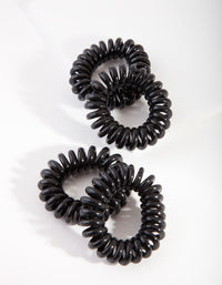 Czarne spirale do włosów Minis Pack 4 - link has visual effect only