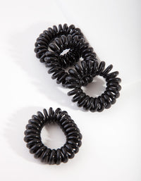 Czarne spirale do włosów Minis Pack 4 - link has visual effect only