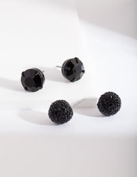 Black Sparkle Earring 2 Pack - link has visual effect only