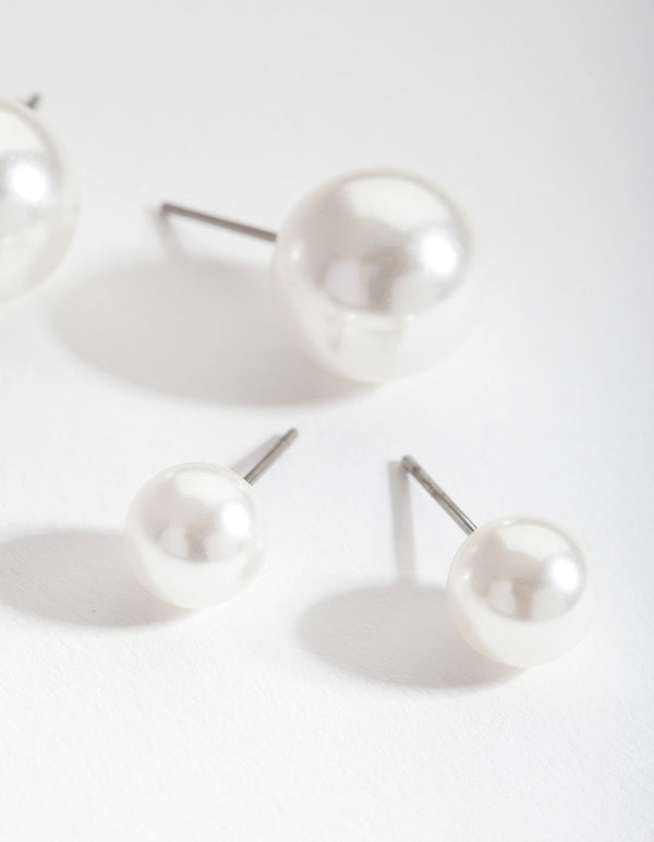 Pearl Stud Earring Pack