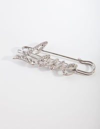 Spinka do włosów Silver Love Safety Pin - link has visual effect only