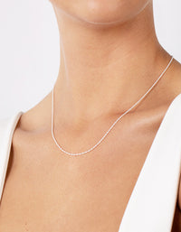 Sterling Silver Twisted Necklace - link has visual effect only