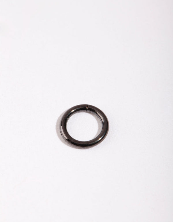 5mm Czarny kolczyk klikerowy
