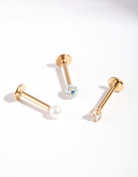 Diamond and Pearl Flat Back Earring Pack - link has visual effect only