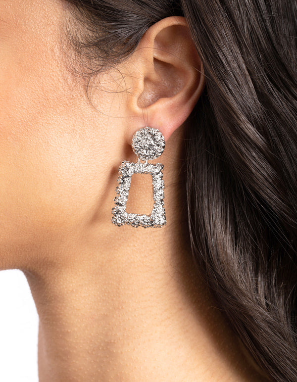 Silver Mini Geometric Earrings