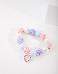 Mixed Diamante Disco Ball Beaded Bracelet - link has visual effect only