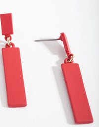Red Drop Earrings - link has visual effect only