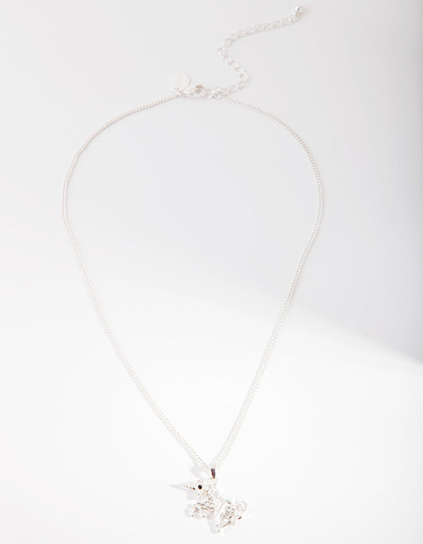 Silver Unicorn Necklace