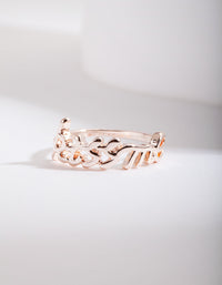 Rose Gold "Kiss Me" Ring - link has visual effect only