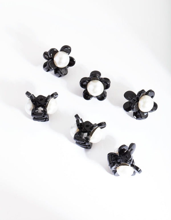 Black Pearl Mini Claw Clip 6-Pack