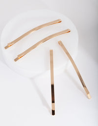 Gold Long Hair Slides 4-Pack - link has visual effect only
