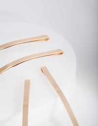 Gold Long Hair Slides 4-Pack - link has visual effect only