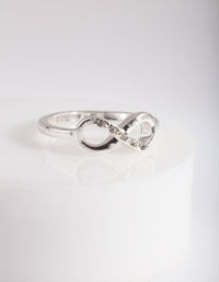 Silver Diamante Infinity Ring - link has visual effect only