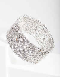 Rhodium Gem Embellished Bracelet - link has visual effect only