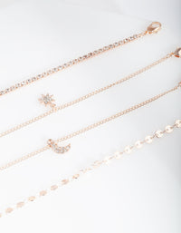 Rose Gold Celestial Bracelet Anklet Pack - link has visual effect only