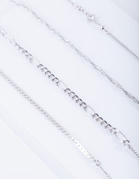 Diamante Mixed Chain Bracelet Anklet Pack - link has visual effect only