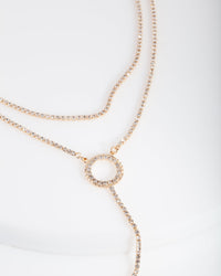 Gold Circle Cup Chain Necklace - link has visual effect only