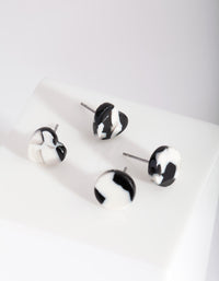 Acrylic Marble Stud Earring Pack - link has visual effect only