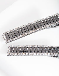 Gunmetal Glow Mesh Hair Clips 2-Pack - link has visual effect only