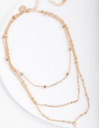 Gold Fine Chain Choker Necklace - link has visual effect only