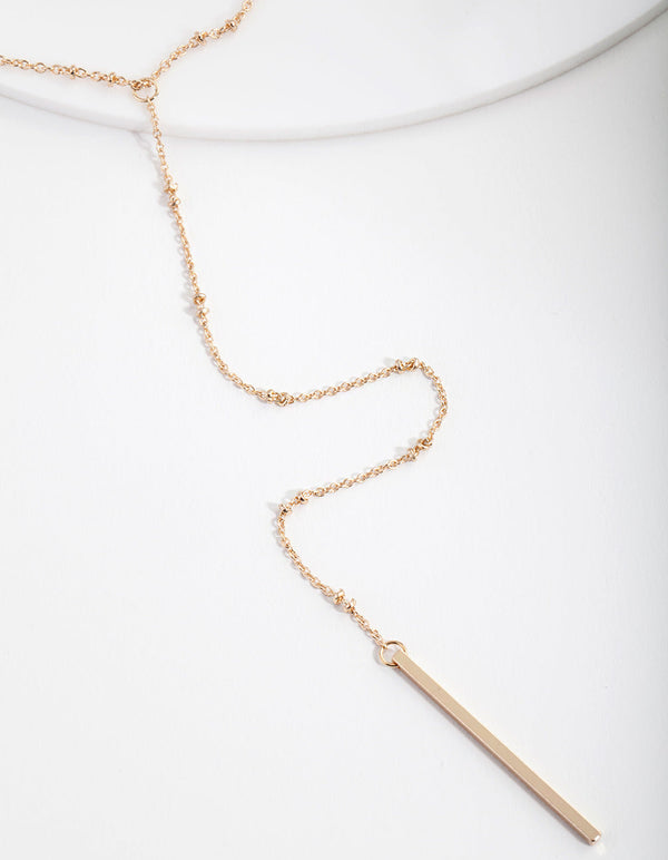 Gold Fine Chain Choker Necklace