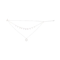 Silver Disc and Circle Charm Choker - link has visual effect only