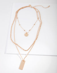 Gold Mixed Chain Choker Necklace - link has visual effect only