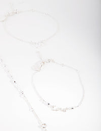 Zestaw bransoletek na kostkę Silver Love U2 The Moon - link has visual effect only