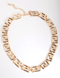 Gold Maze Chain Necklace - link has visual effect only