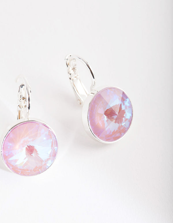 Pink Diamond Simulant Drop Earrings
