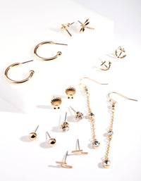 Gold Spring Earring Pack - link has visual effect only